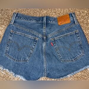 Levi’s High-Rise Blue Denim Shorts